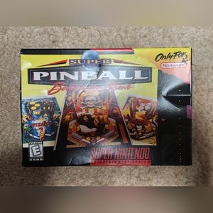Super Nintendo Super Pinball Behind the Mask